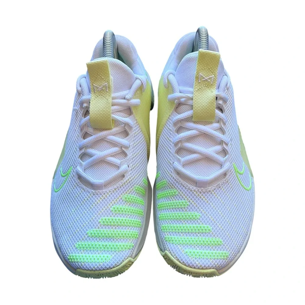 Nike Metcon 9 White Neon Lime Green Women Training Shoes DZ2537-106 Size 8